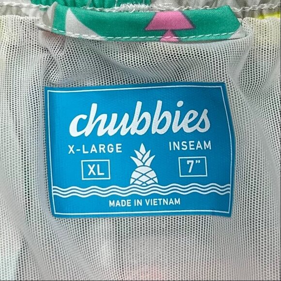 Chubbies Men's En Fuego Aztec Print Swim Trunks Size XL - Picture 5 of 7